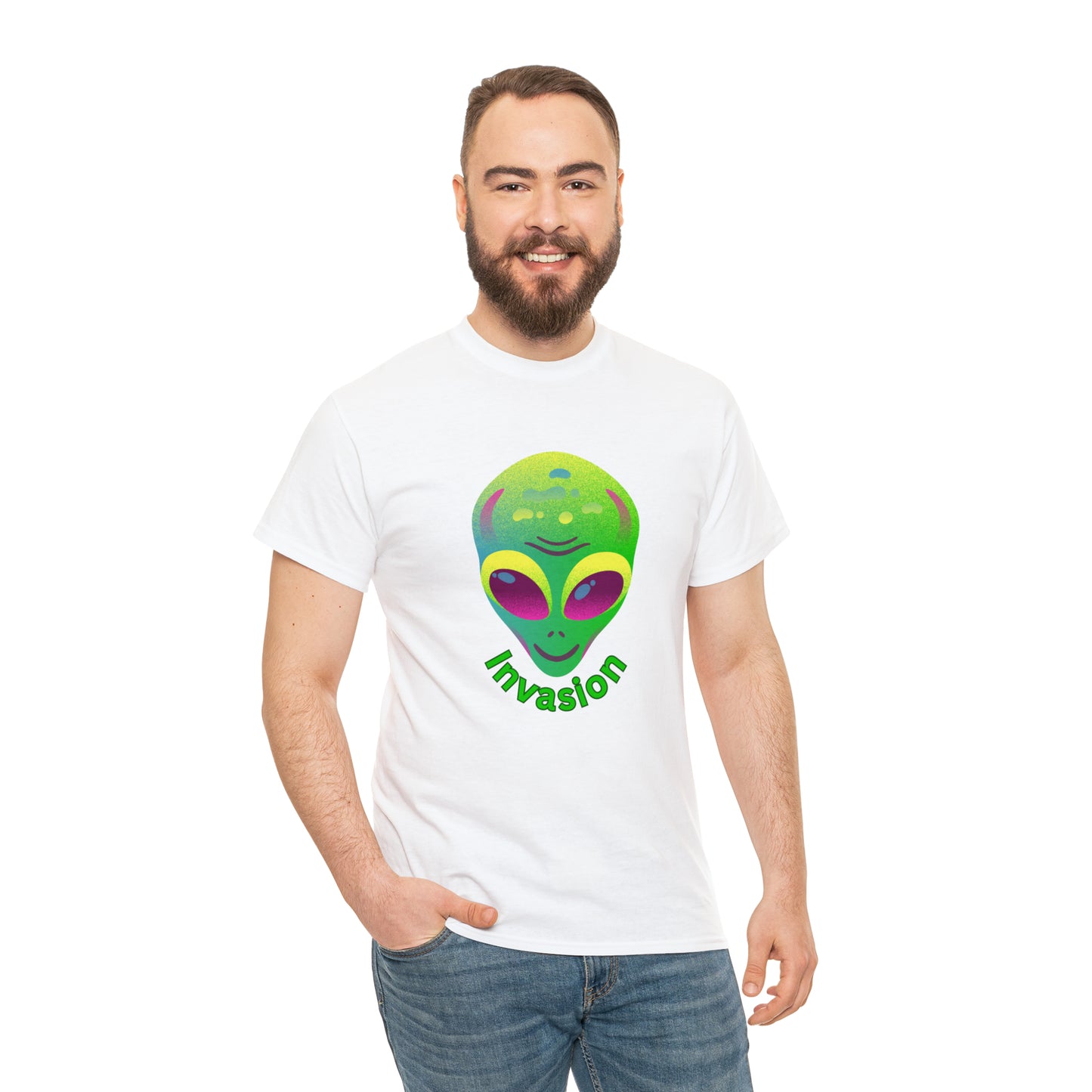 Alien Invasion Heavy Cotton Tee