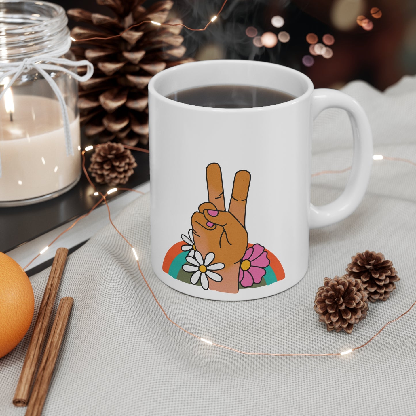 Peace Ceramic Mug 11oz