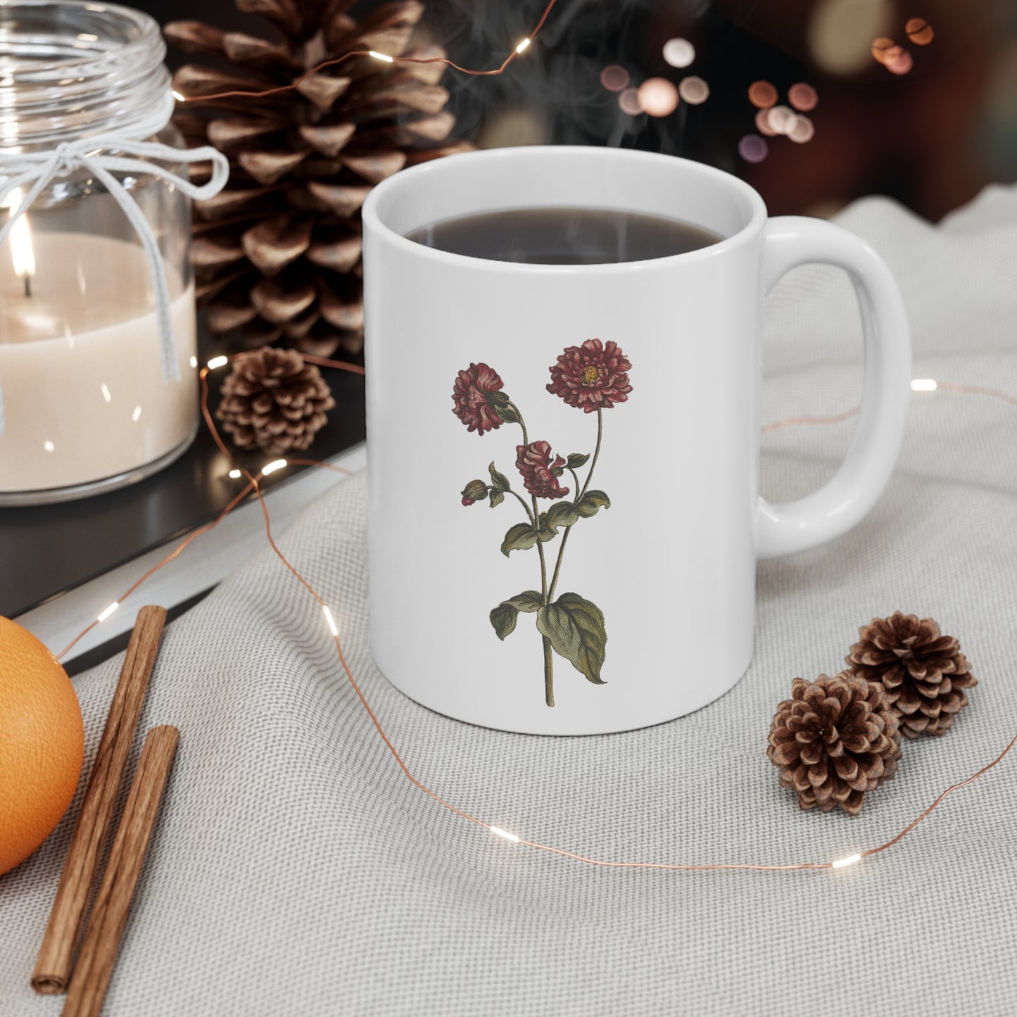 Flower Ceramic Mug 11oz