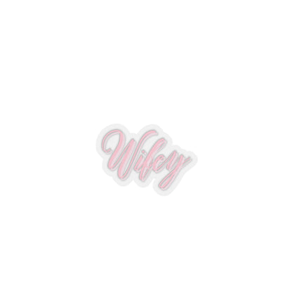 Wifey Kiss-Cut Sticker