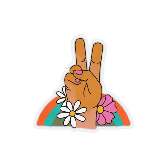Peace Kiss-Cut Sticker