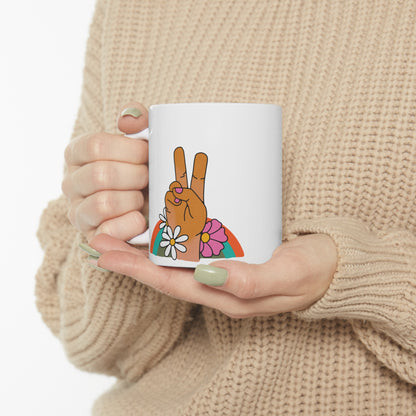 Peace Ceramic Mug 11oz