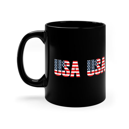 USA 11oz Black Mug