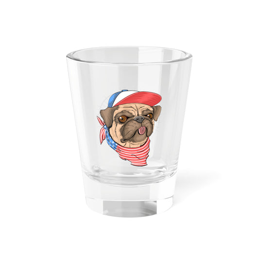 American Pug Shot Glass, 1.5oz