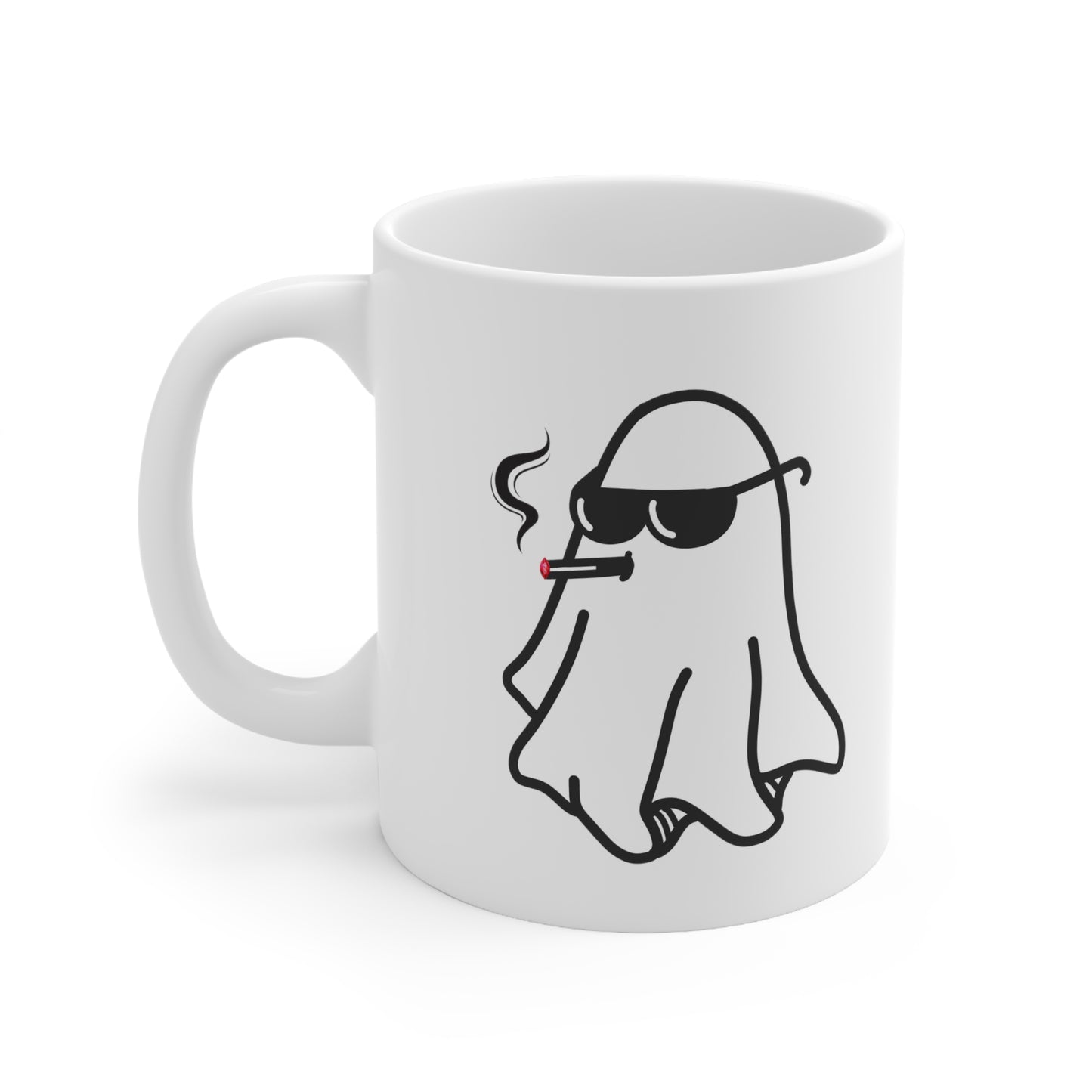 Smoking Ghost Ceramic Mug 11oz