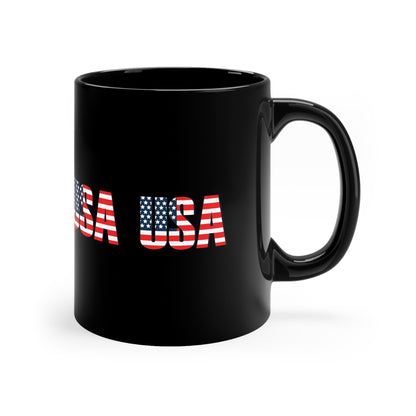 USA 11oz Black Mug