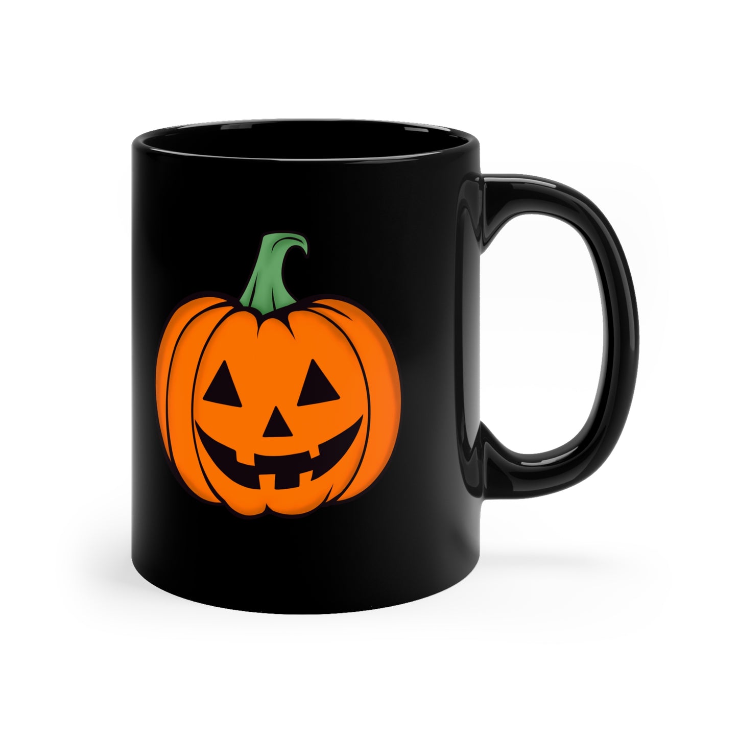 11oz Black Pumpkin Mug