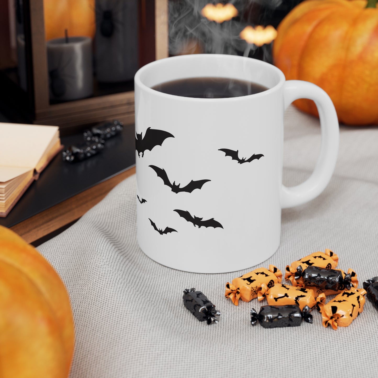 Black Bats Ceramic Mug 11oz