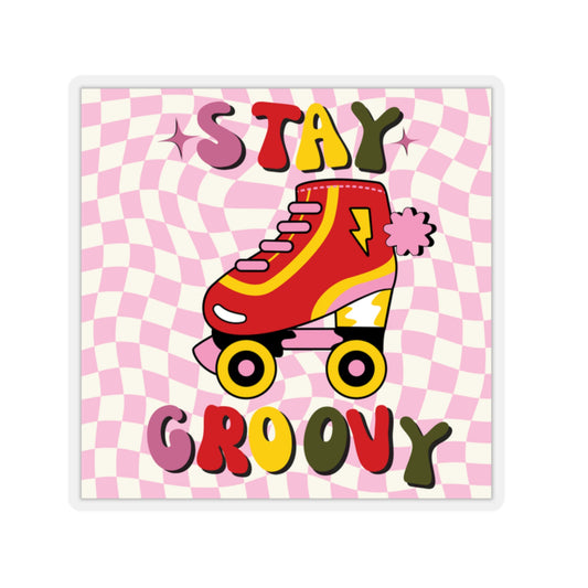 Stay groovy Kiss-Cut Stickers
